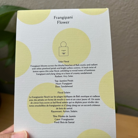 NIB Jo Malone Frangipani Flower Cologne 3.4oz/100ml Limited Edition - Picture 5 of 7